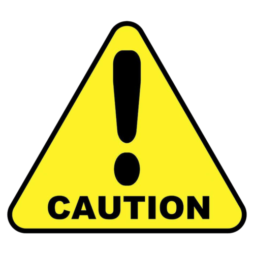 Caution sticker