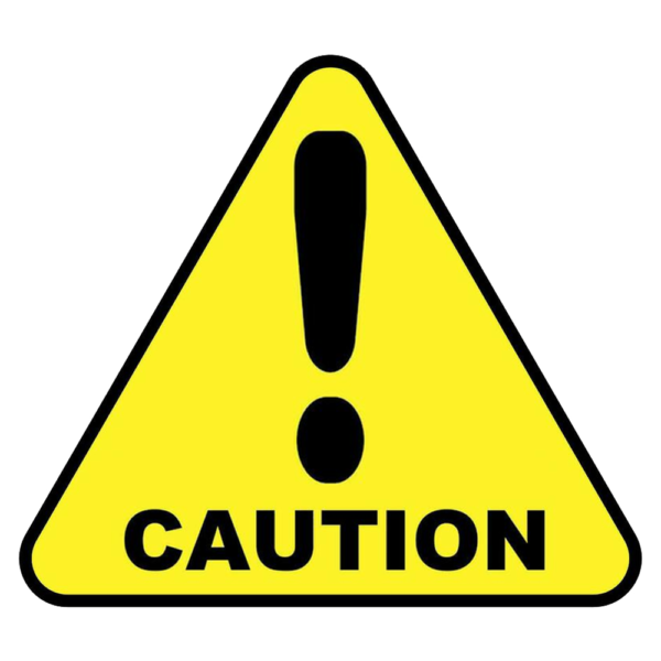Caution sticker