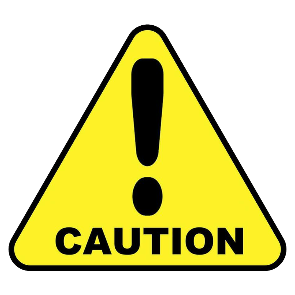 Caution sticker