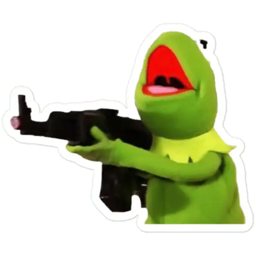 Kermit Scream Sticker