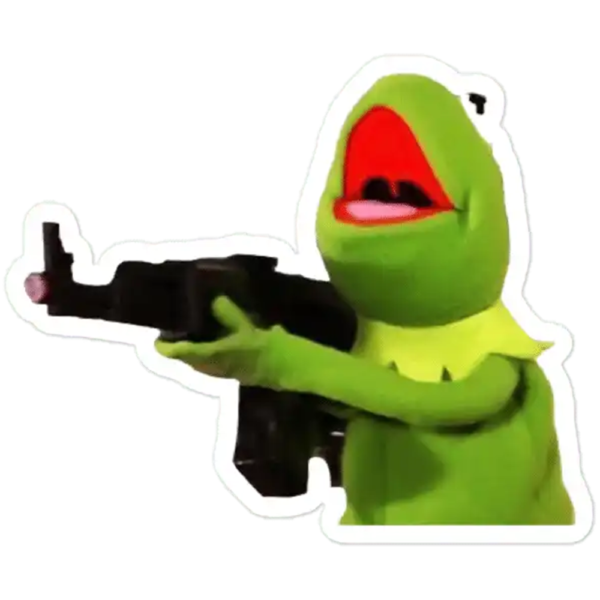 Kermit Scream Sticker