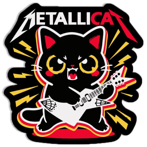 Metallicat Sticker