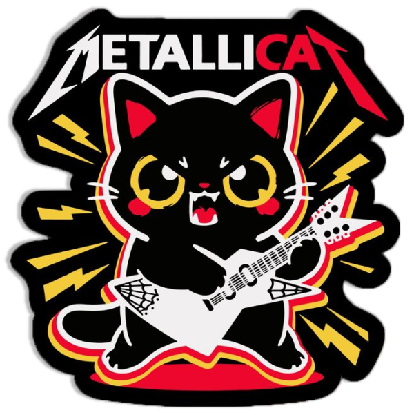 Metallicat Sticker