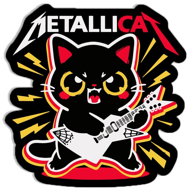 Metallicat Sticker
