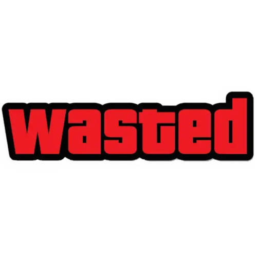 Wasted Sticker