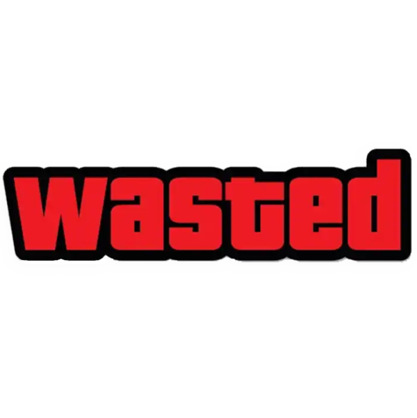 Wasted Sticker